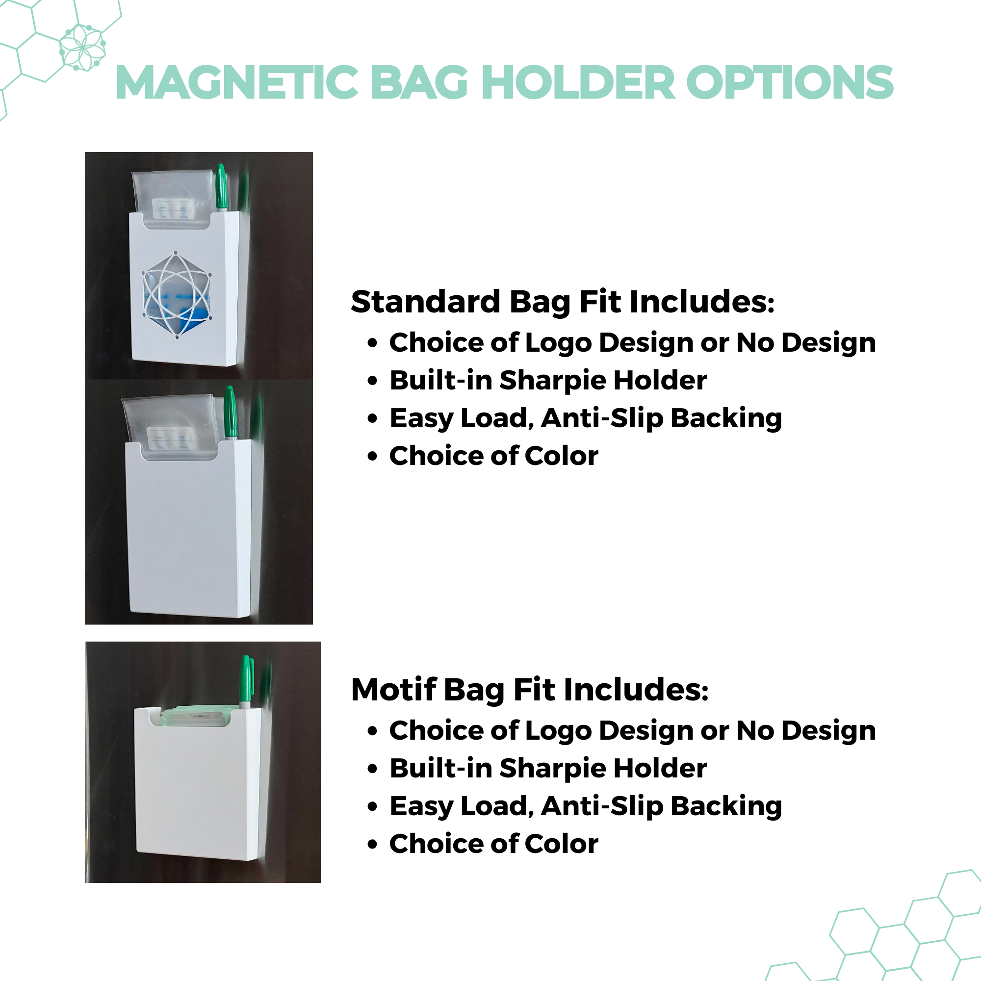 Magnetic Breastmilk Bag Holder/Organizer